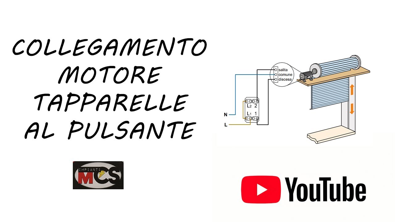 Collegamento sali scendi per tapparelle elettriche