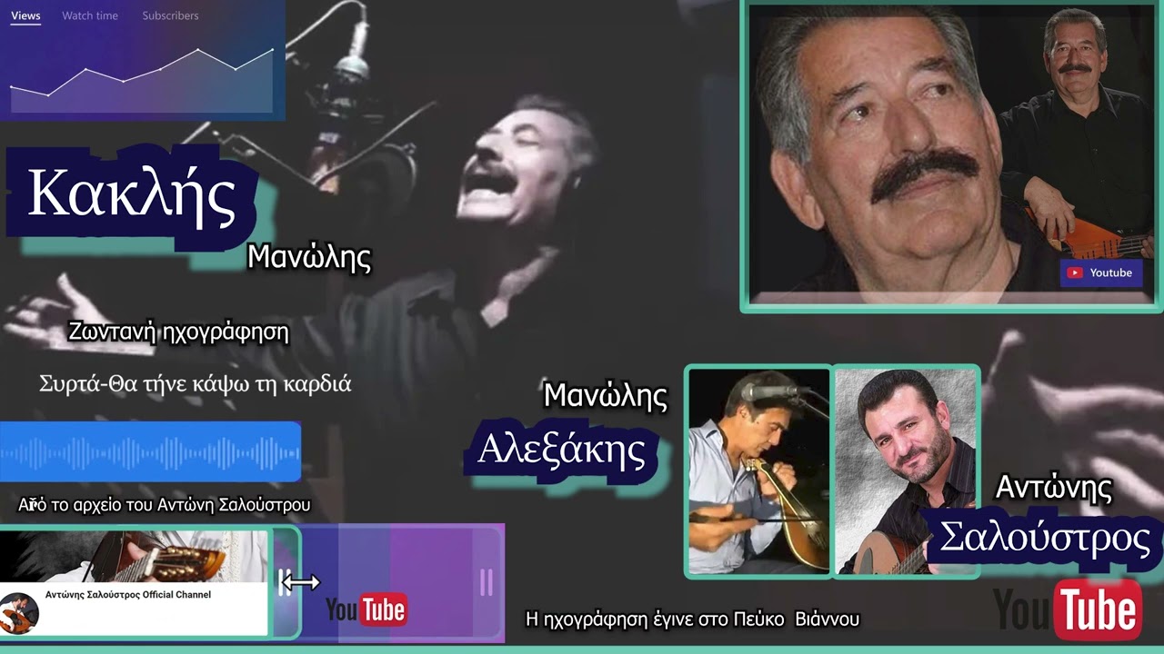 1. Συρτά-Θα τήνε κάψω τη καρδιά Μανώλης Κακλής Μανώλης Αλεξάκης Αντώνης Σαλούστρος