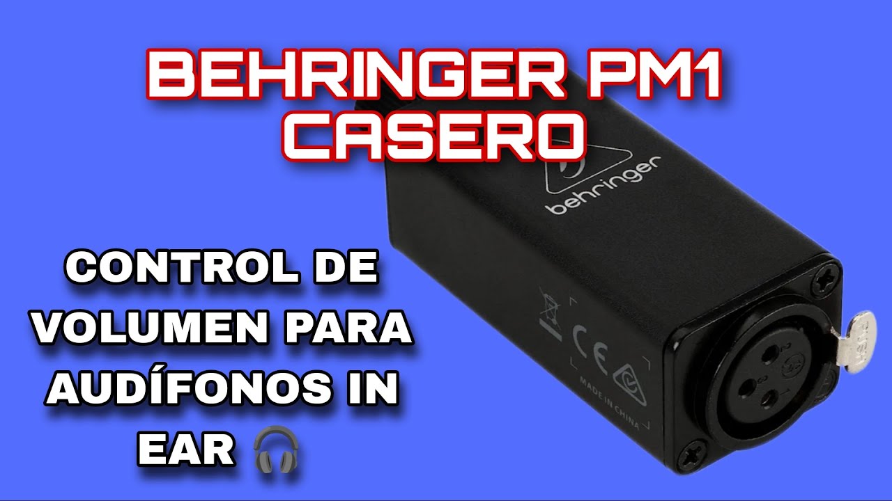 Control de volumen para monitores In Ear Casero 🎧 | Behringer Pm1 Casero