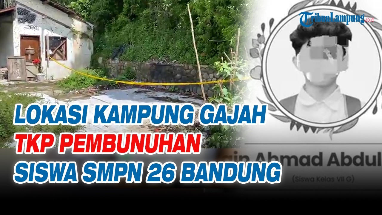 Inilah Lokasi Kampung Gajah TKP Pembunuhan Siswa SMPN 26 Bandung