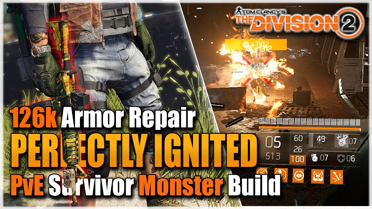 The Division 2 | SOLO SURVIVOR PVE BUILD - CRAZY DPS & SURVIVAL-ABILITY | My Best PvE Pyro Build