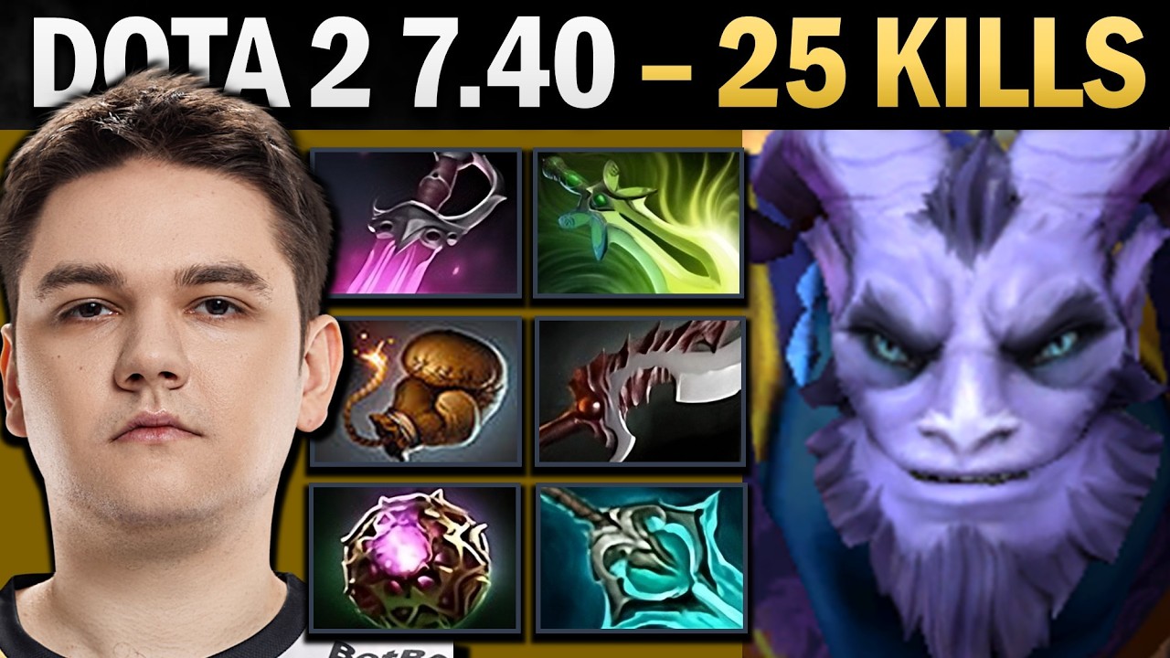 Riki Pro Carry with Disperser and 25 Kills - Dota 7.41