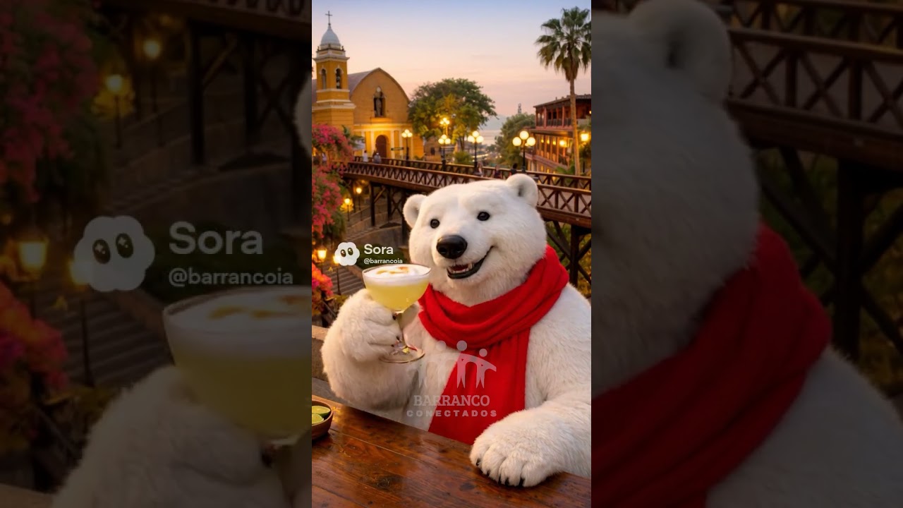 Ni el oso m&aacute;s famoso del mundo se resiste a un Pisco Sour en Barranco