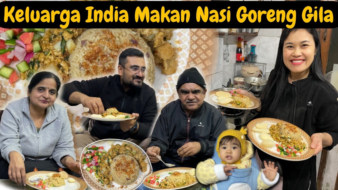 KELEWAT BATAS RASANYA‼️ KELUARGA INDIA MAKAN NASI GORENG GILA