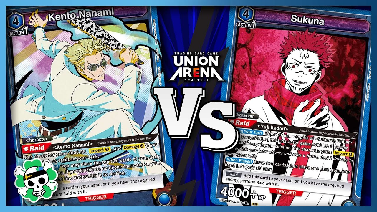 Геймплей Union Arena: Синяя Нанами против Синей Сукуны | Битва в Jujutsu Kaisen TCG