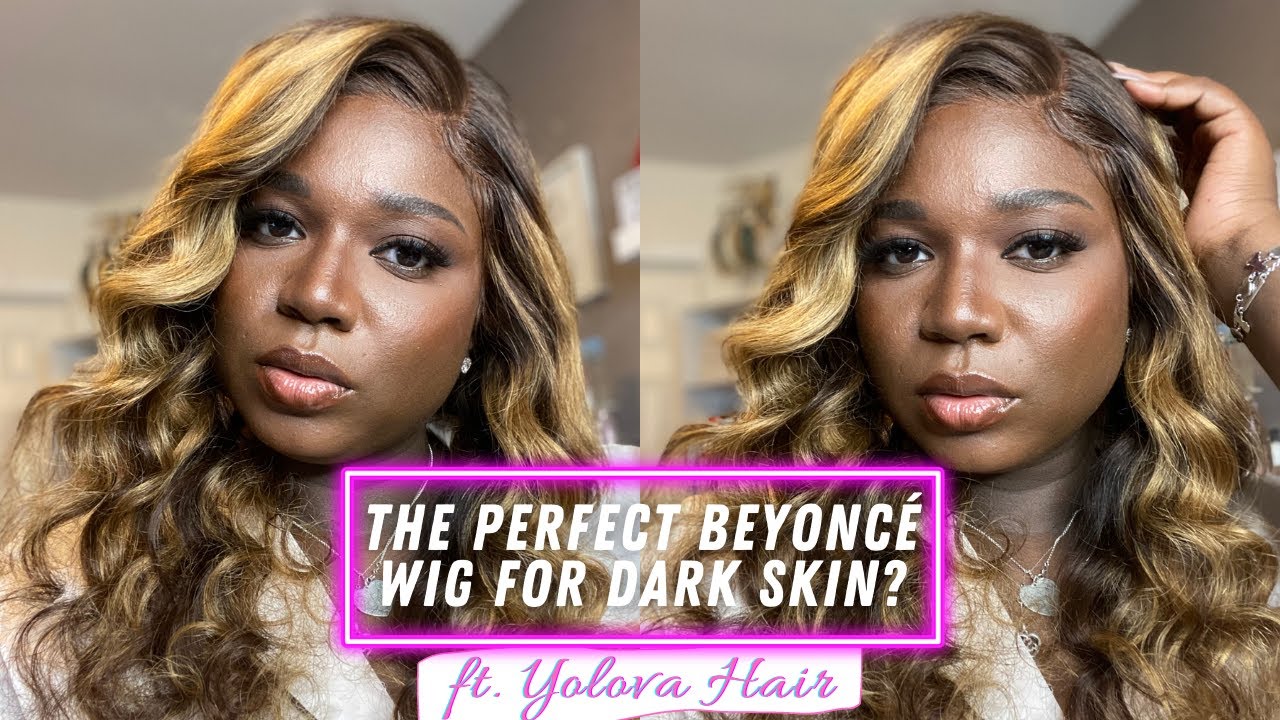 Blonde Hair on Dark Skin | Beyoncé Honey Blonde Highlights | Yolova