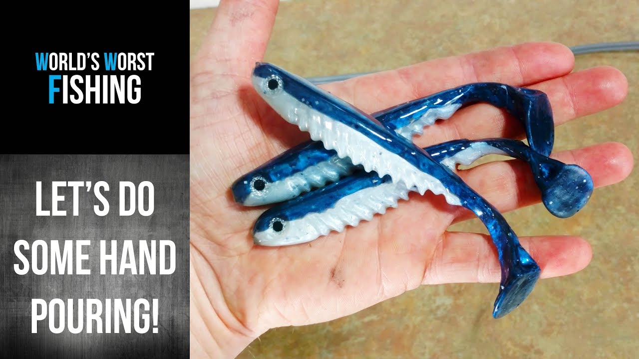LET'S LEARN HAND POURING! Introduction To Hand Pouring Soft Plastic Baits