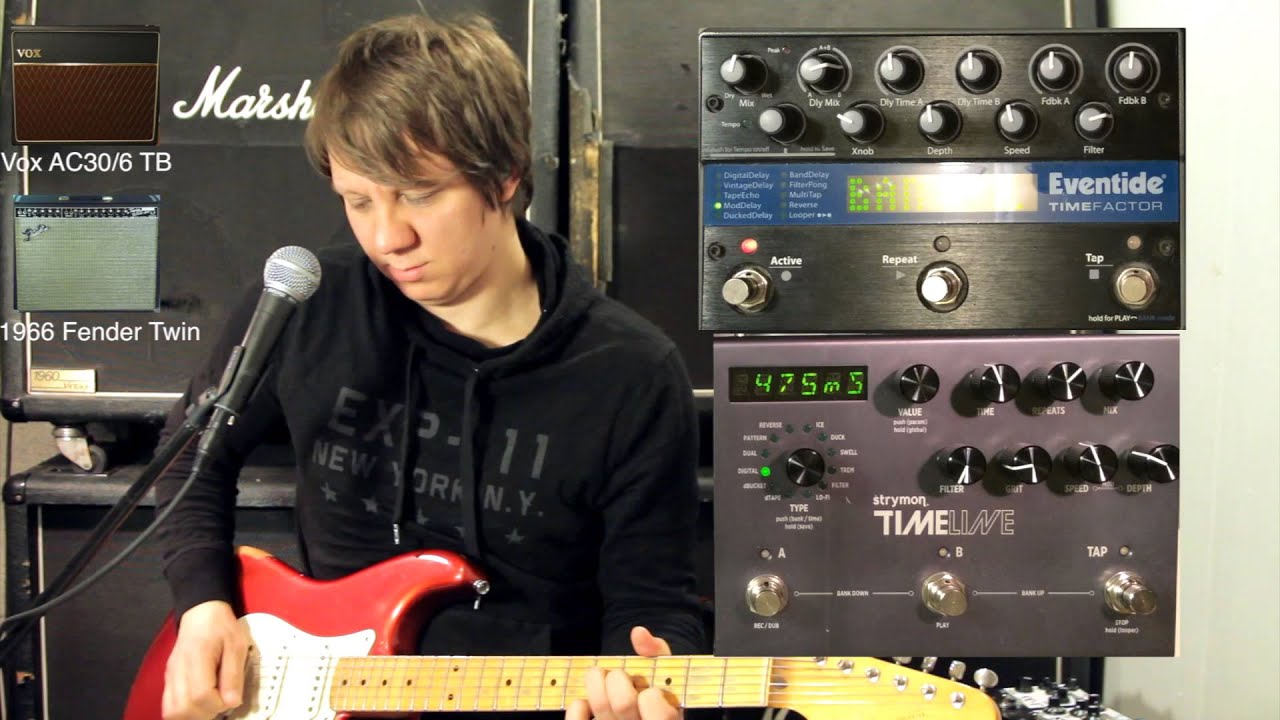 Stereo Evetinde Timefactor vs Strymon Timeline Demo