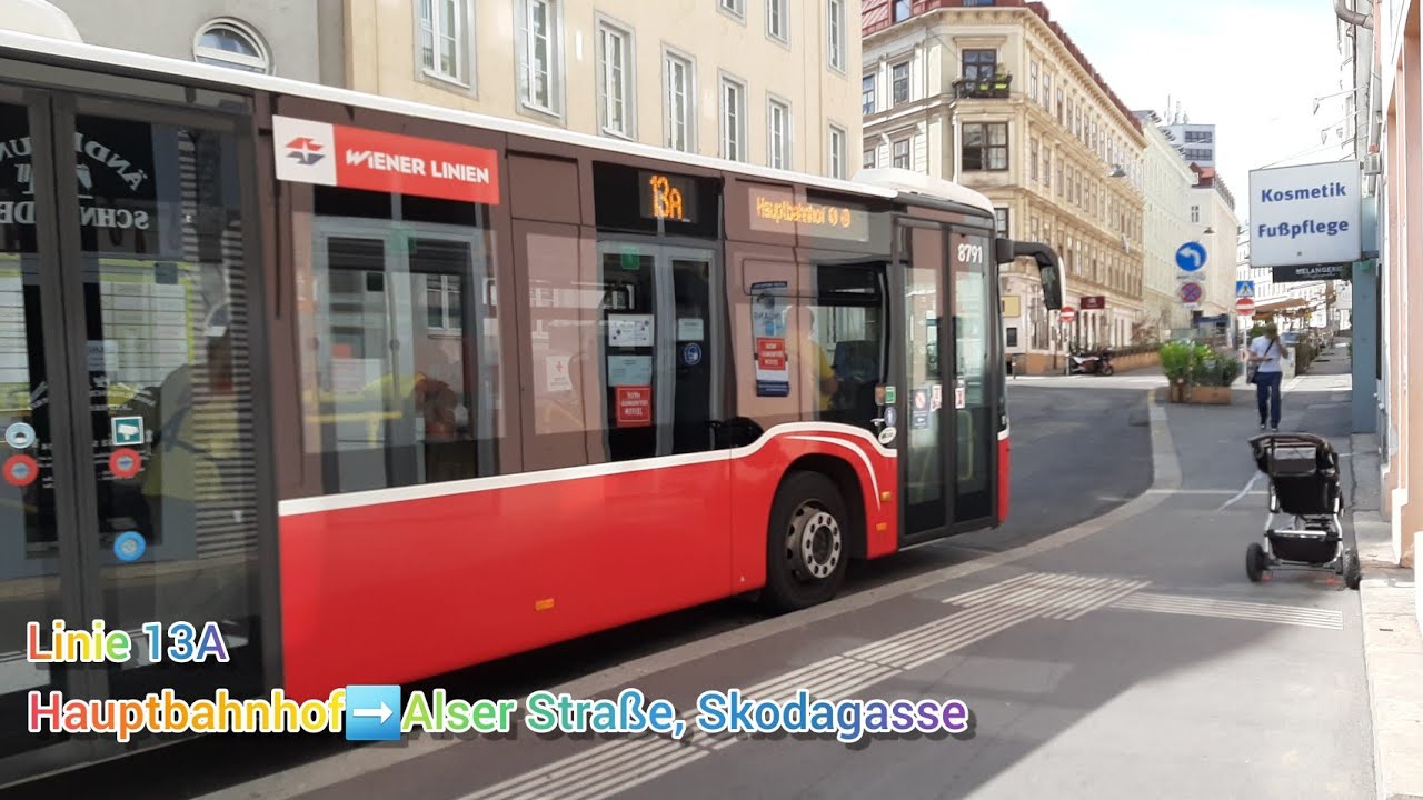 Wiener Linien Linie 13A 🚍 #304 Hauptbahnhof➡️Alser Stra&szlig;e, Skodagasse