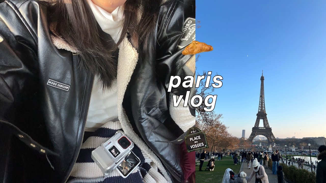 PARIS VLOG 🥐: eiffel tower photoshoots, freezing winters, new vlogging cam, palace of versailles