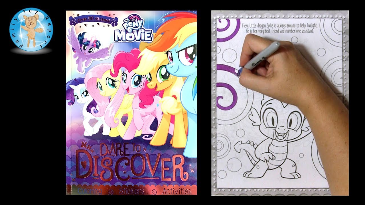 Spike - My Little Pony the Movie Dare To Discover Coloring Activity Book -- Family Toy Report