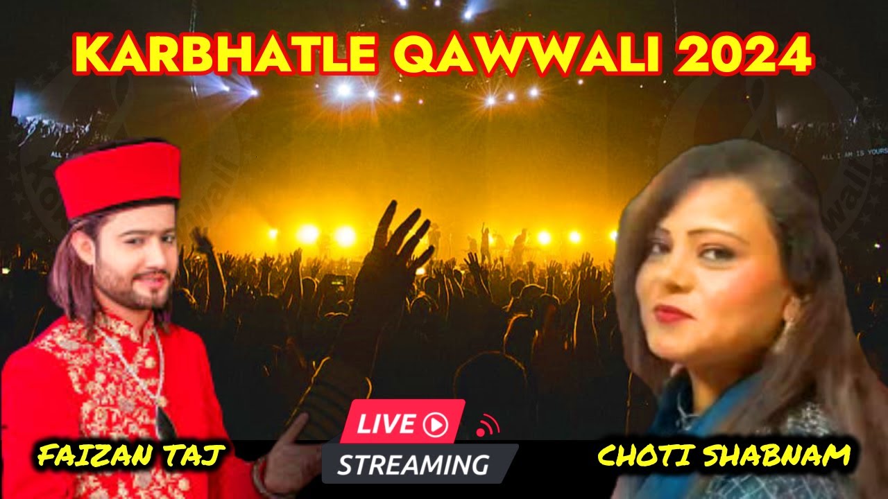 @Live Qawwali | Faizan Taj vs Choti Shabnam | Karbhatle 2024 | New Qawwali 2024 | Kokan Qawwali