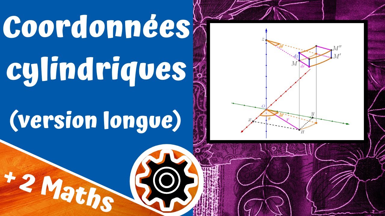 Coordonnées cylindriques (version longue)