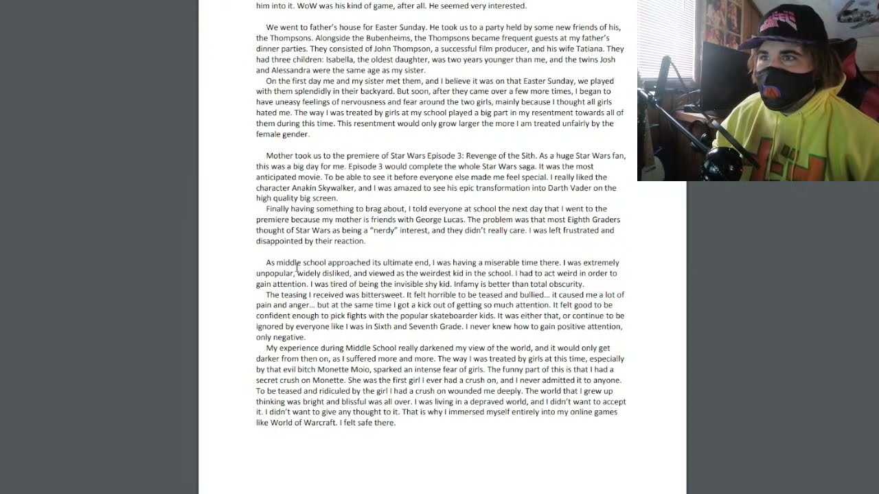 Osiris's My Twisted World Live Reading Part 4