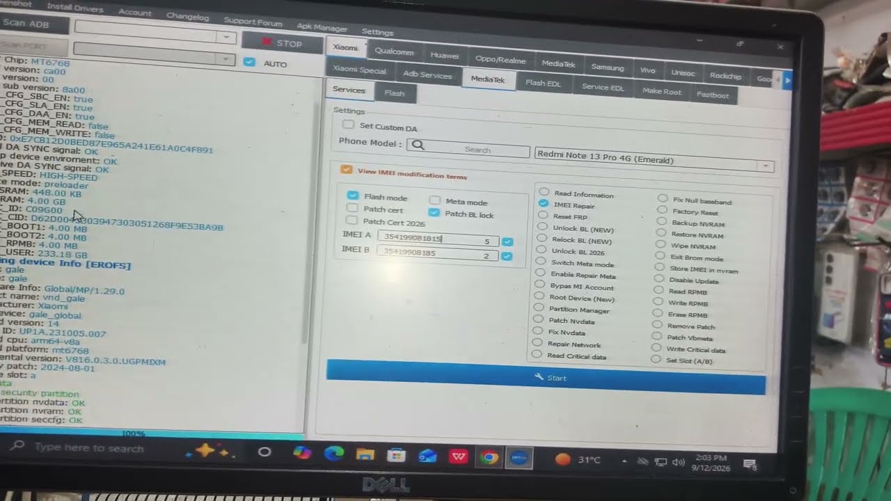 Redmi note 13/13pro imri imei repair change dft pro|Xiaomi redmi note 13 imei repair