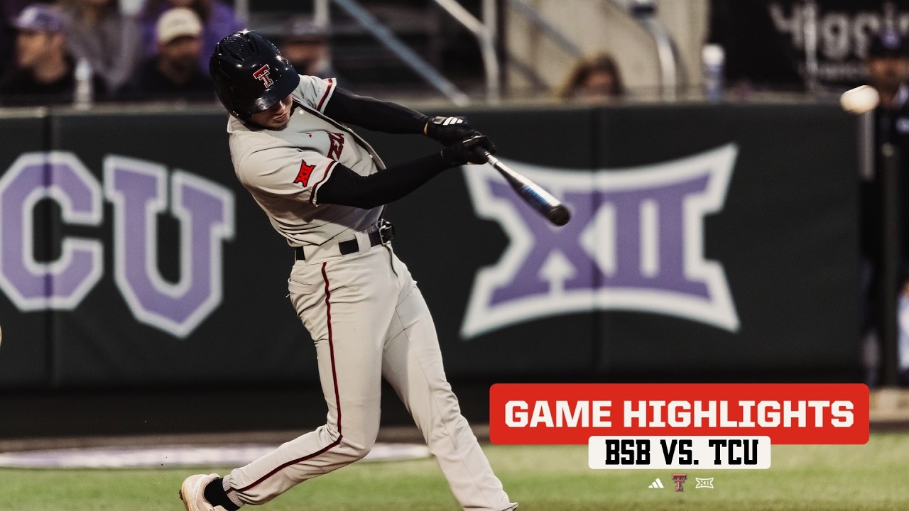 Texas Tech Baseball vs. TCU: Highlights | March 27th, 2026