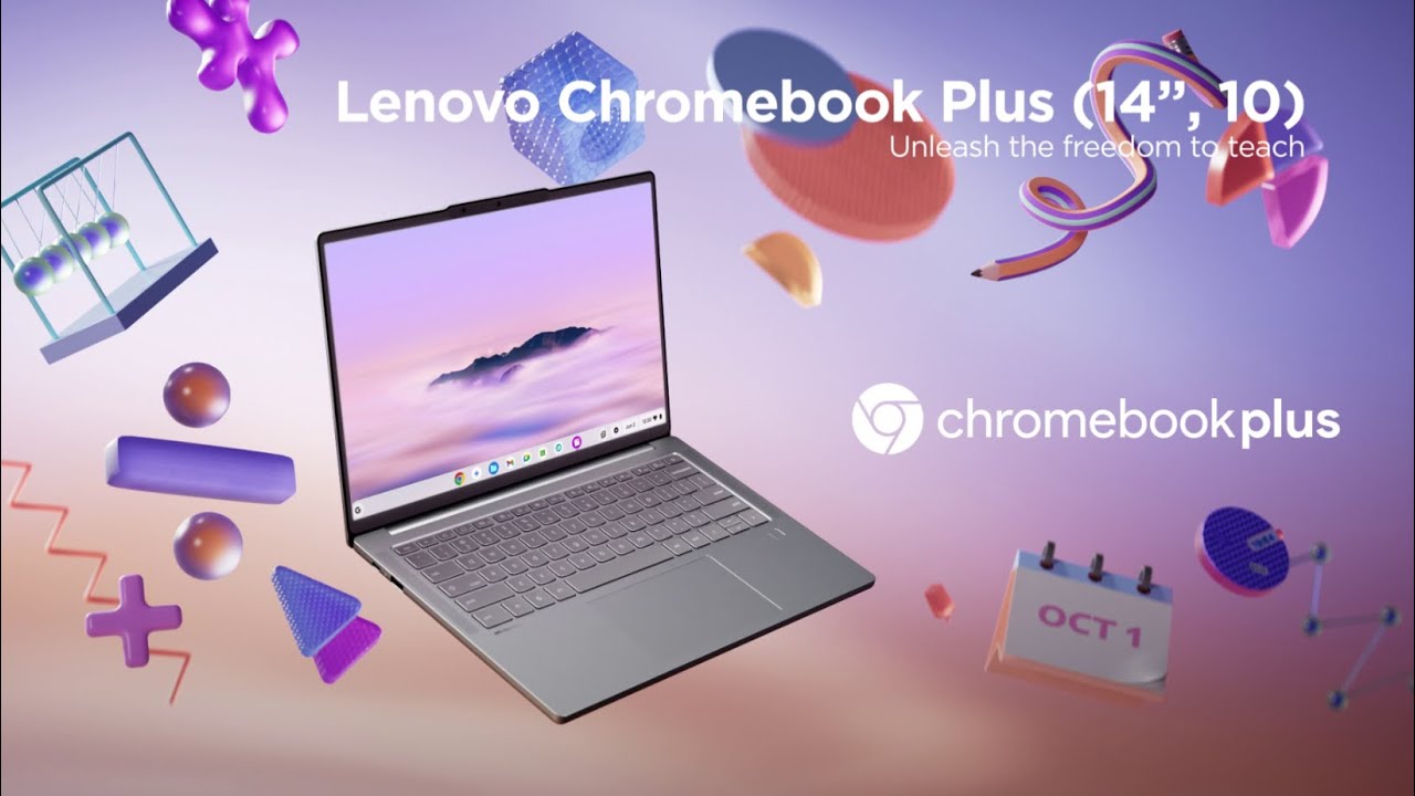 Первый Chromebook от Lenovo с искусственным интеллектом: Lenovo Chromebook Plus (14