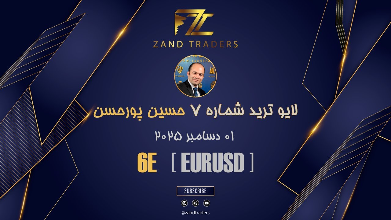 لایو ترید یورو (6E) با سبک ولوم تریدینگ | حسین پورحسن