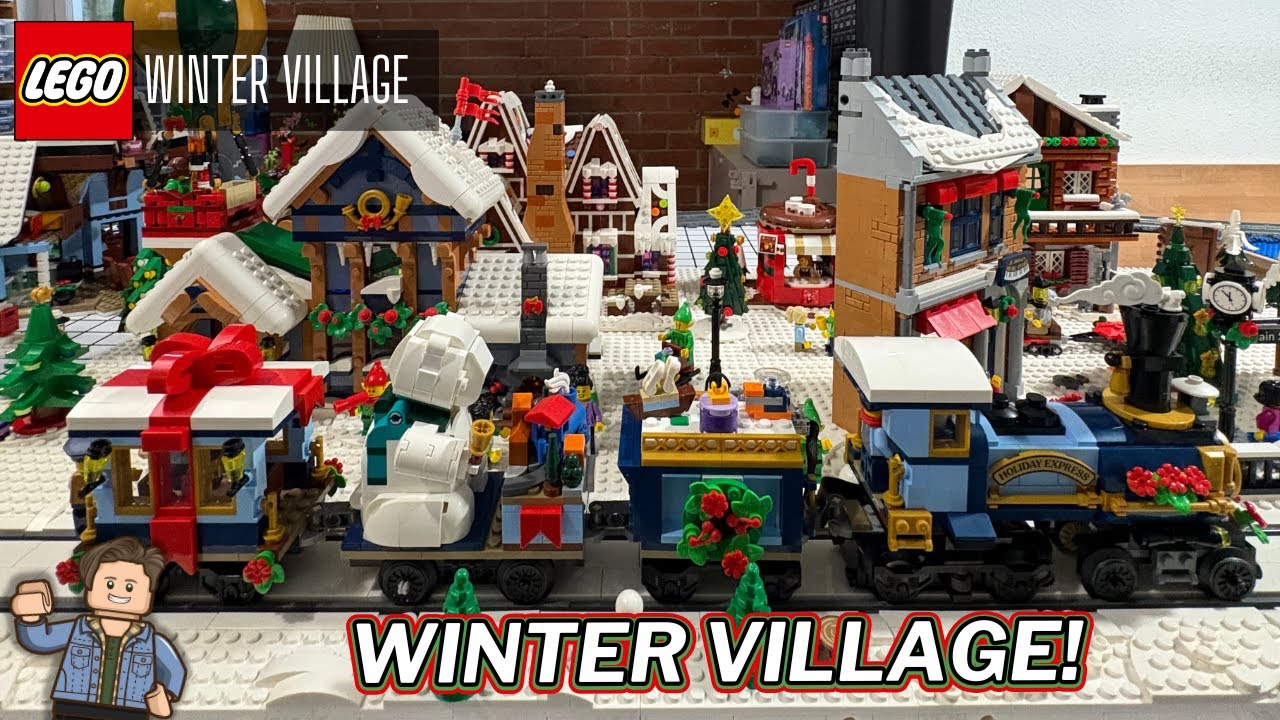 I finally put my LEGO Winter Village on MILS plates and it's awesome!