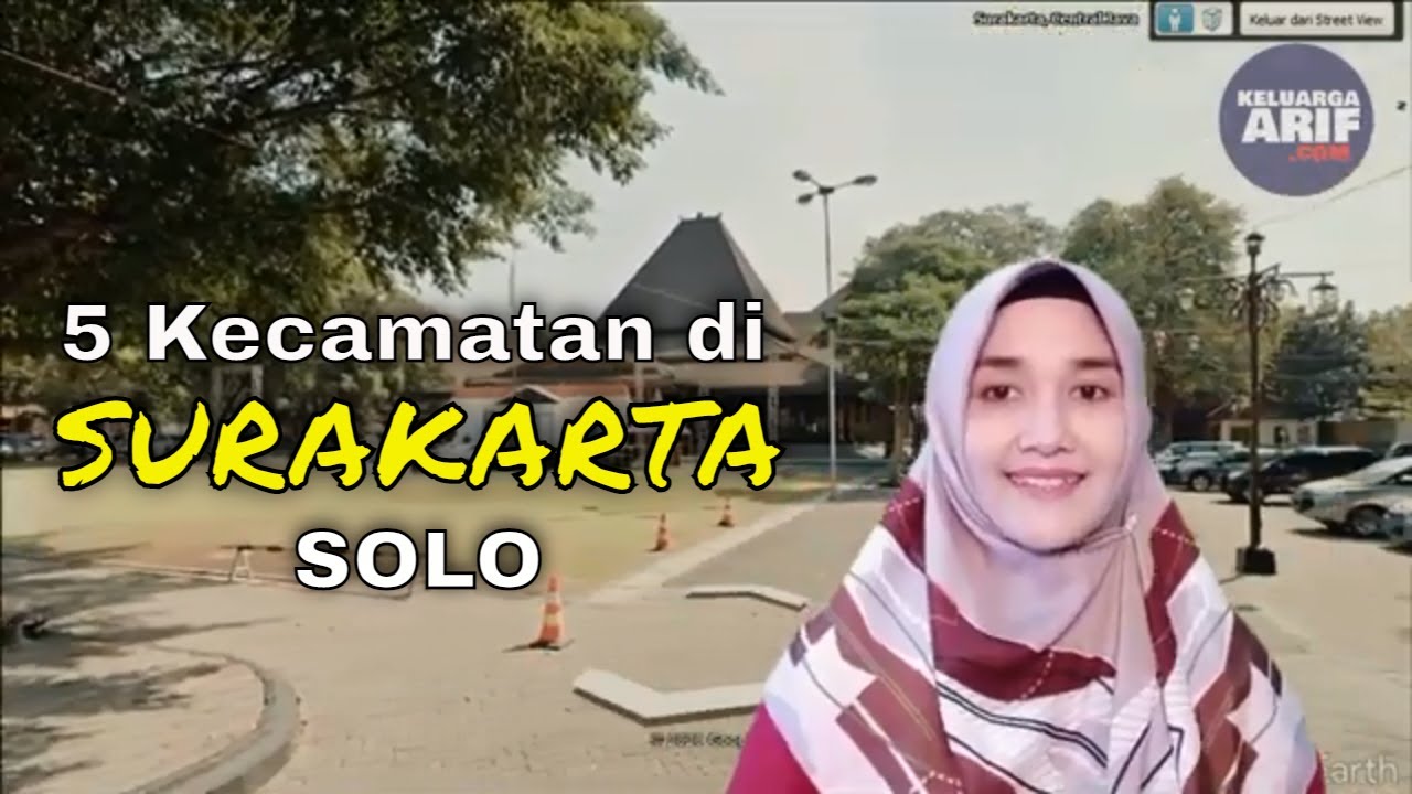 5 Kecamatan di Kota Surakarta Solo Jawa Tengah | Tersempit - Terluas