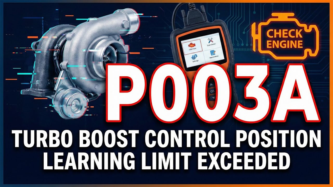 What Is P003A Obd2 Error Code - Turbocharger Boost Control Position Exceeded