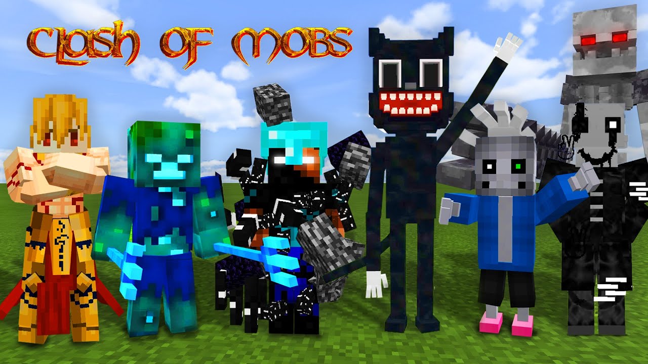 GILGAMESH vs. GASTER vs. HEROBRINE vs. SANS vs. ULTRA DROWNED vs. PRIME SKELETON vs. CARTOON CAT!