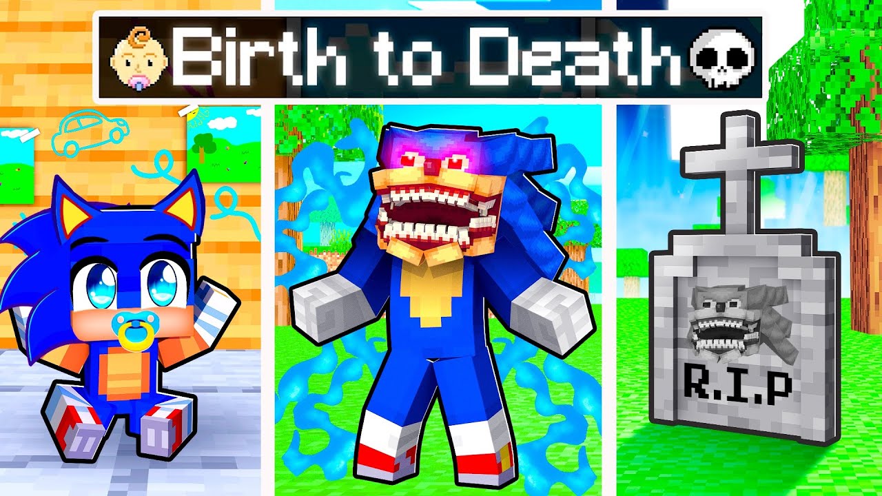 SHIN SONIC'S BIRTH To DEATH In Minecraft!
