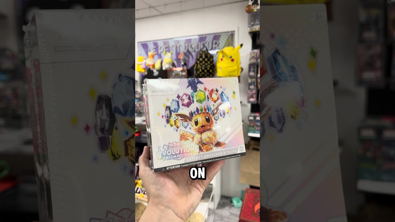 on trouve une etb &eacute;volutions prismatique  #pokemon #ouverture #collectiblecards #ouverturepokemon