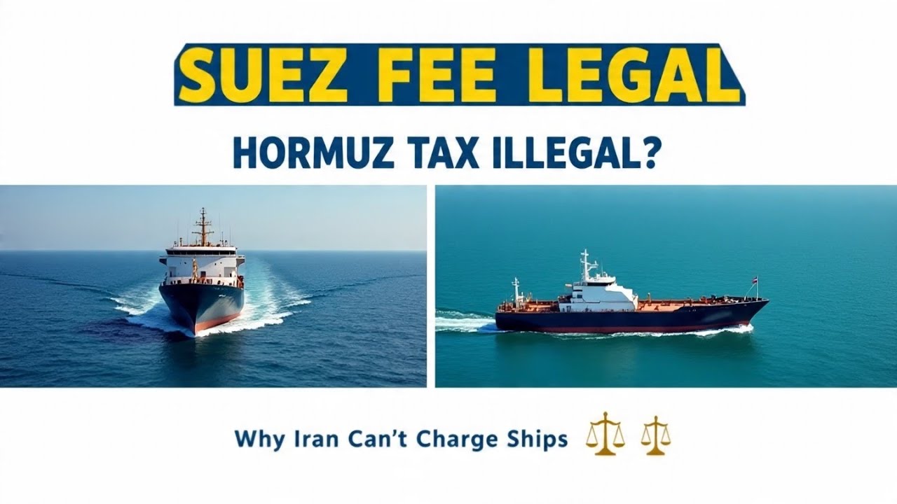Fees on the Suez Canal are considered legal, so why can&rsquo;t Iran impose a tax on the Strait of Hormuz?