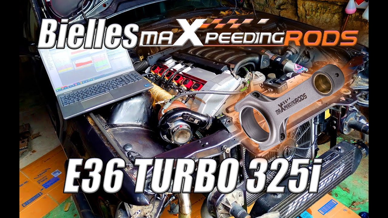 E36 325i Turbo, Premier démarrage avec les Bielles Maxpeedingrods