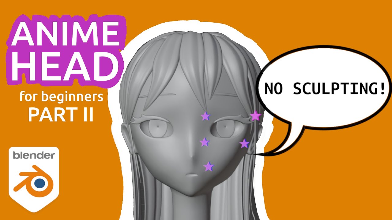 Blender For Beginners: Anime Head Part 2