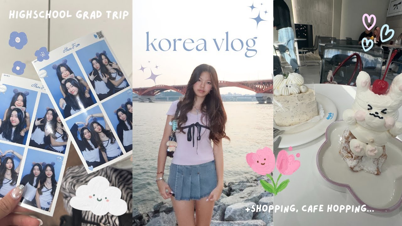 Korea Vlogs ୨୧ : grad trip, cafes, photoshoot, shopping...