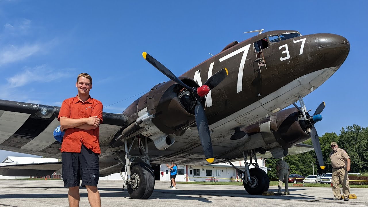 Flying Inside a World War II C-47 Used on D-Day!