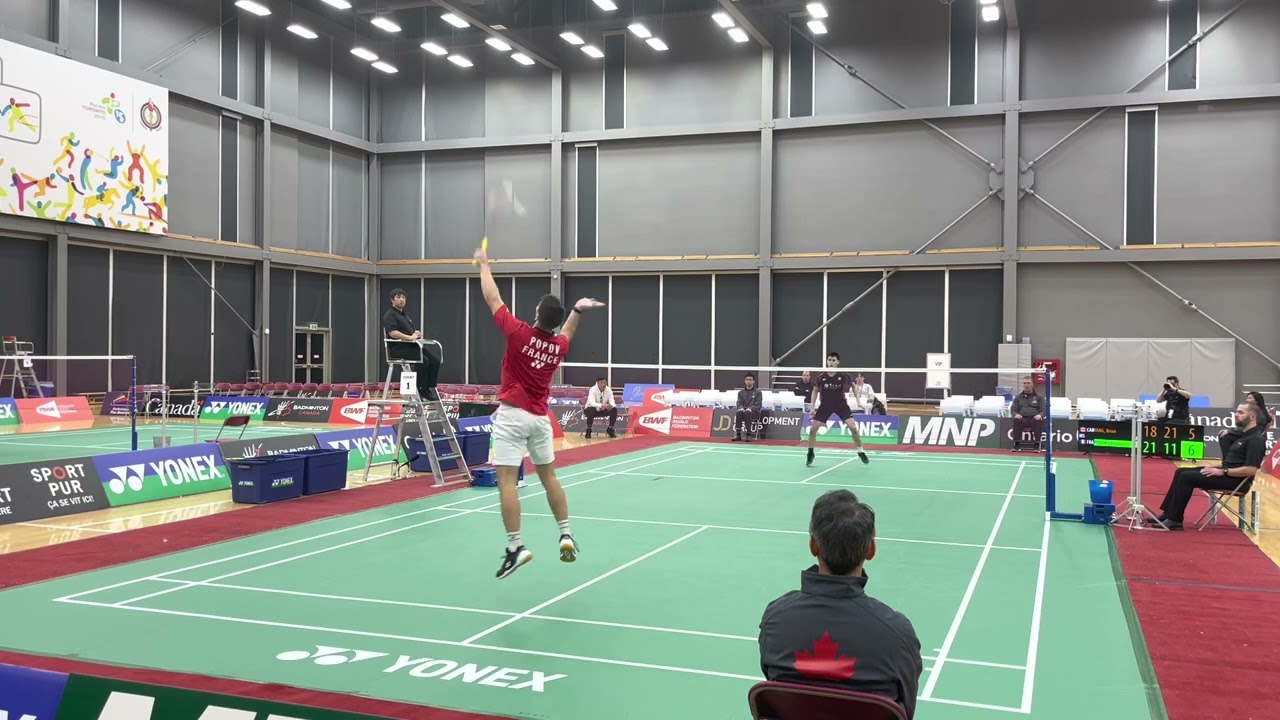 2022 YONEX Canadian International Challenge | Brian Yang (CAN) vs. Christo Popov (FRA) | SF | Game 3