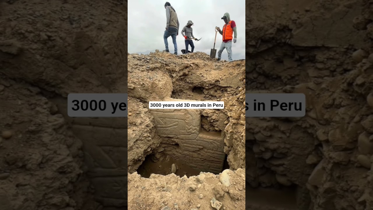3000 years old Murals found in Peru #googleearth