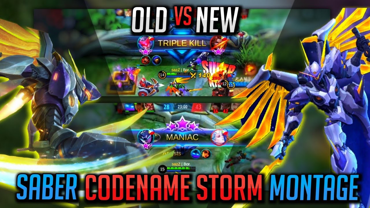 OLD VERSUS REVAMPED LEGENDARY SABER CODENAME STORM MONTAGE | Creynium