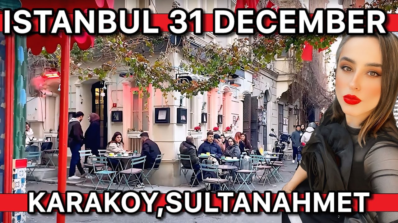 Turkiye🇹🇷Istanbul 31 December 2024,Karakoy Neighborhood,Sultan Ahmet Neighborhood,Hagia Sophia |4K