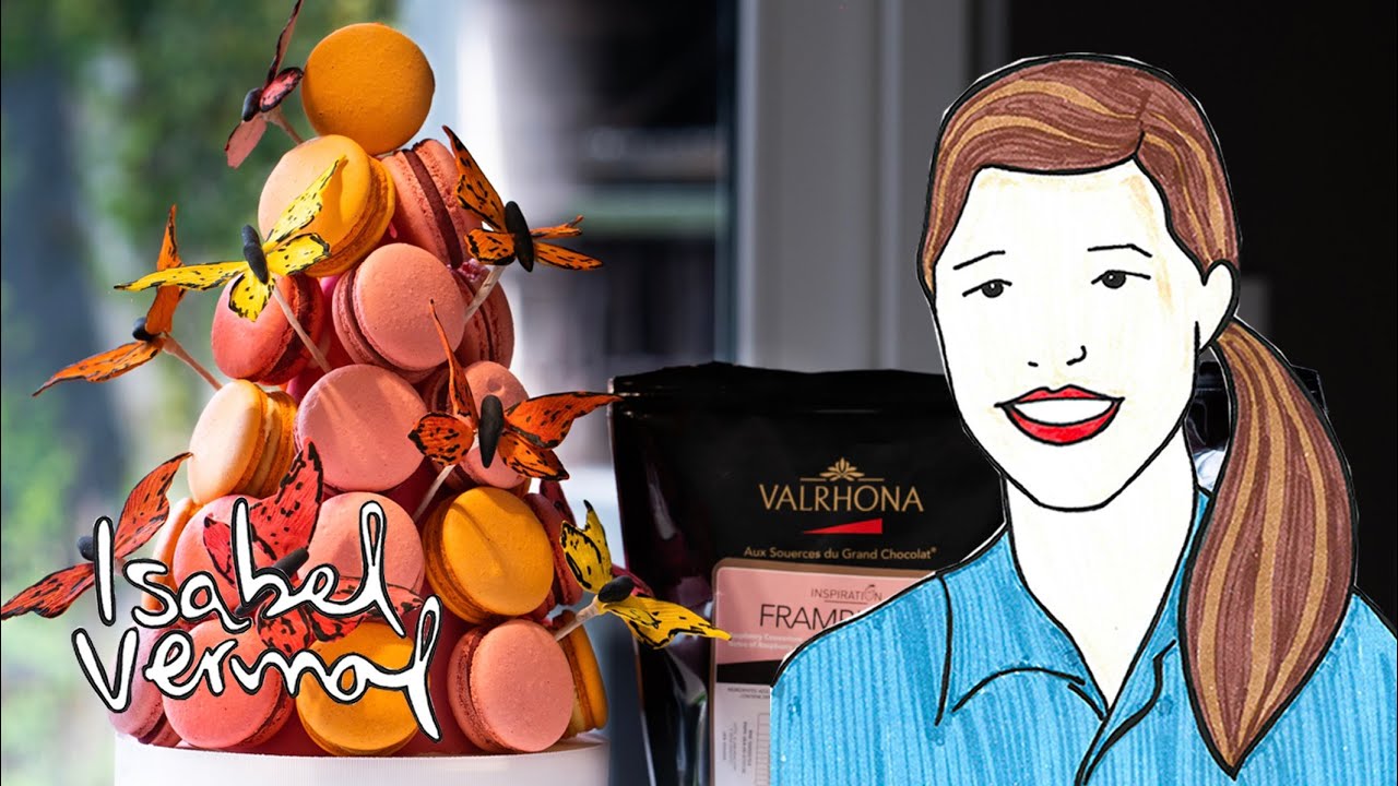 Macarons de maracuyá y frambuesa