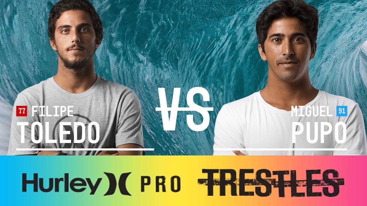Filipe Toledo vs. Miguel Pupo - Round Three, Heat 10 - Hurley Pro at Trestles 2017