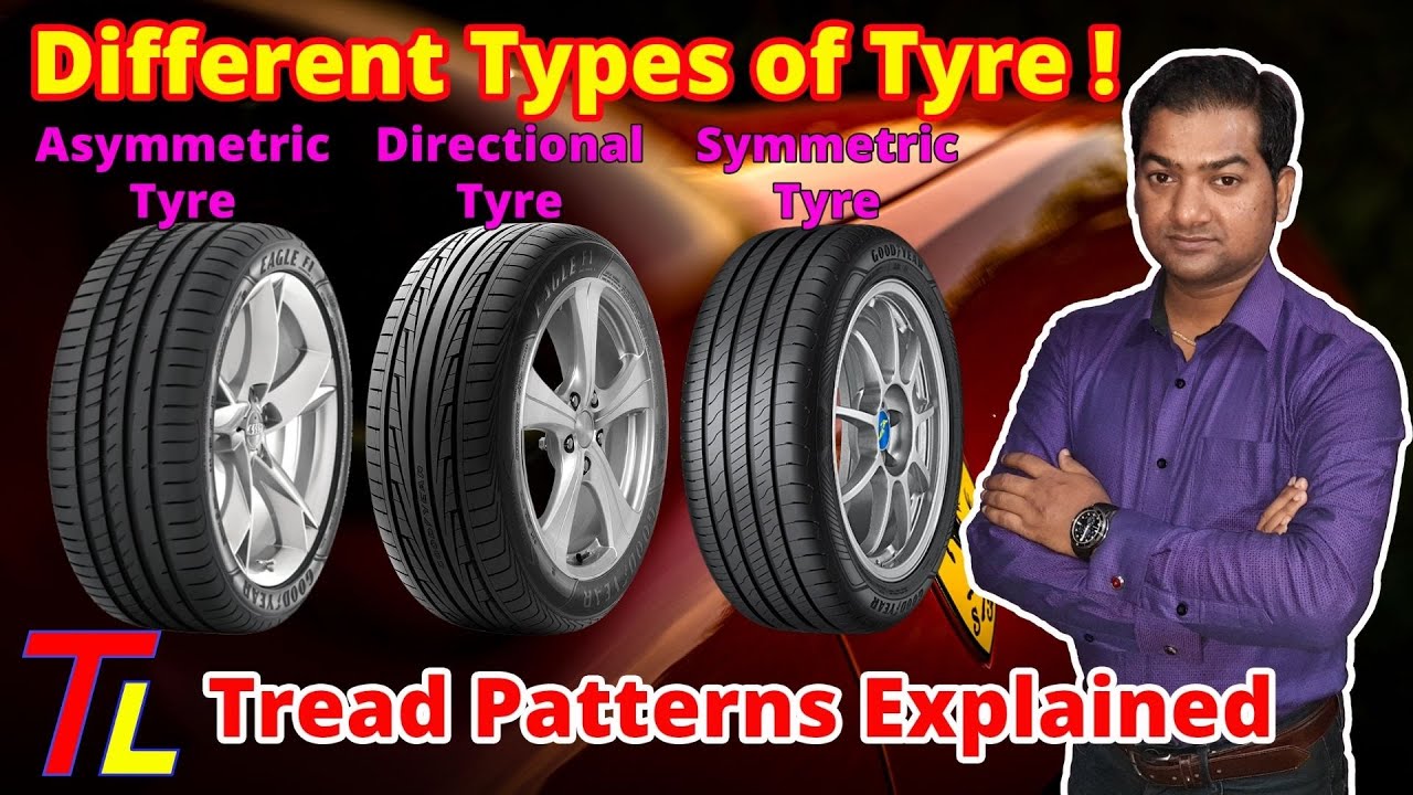 Tyre Tread Patterns Explained in Hindi | Symmetric Tyre | Asymmetric Tyre | Directional Tyre 🔥🔥🔥