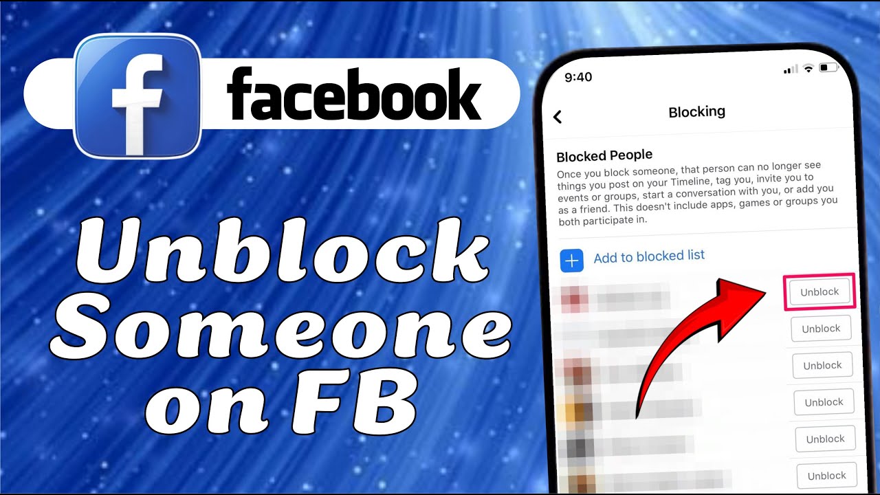 How to Unblock Someone on Facebook in 2026