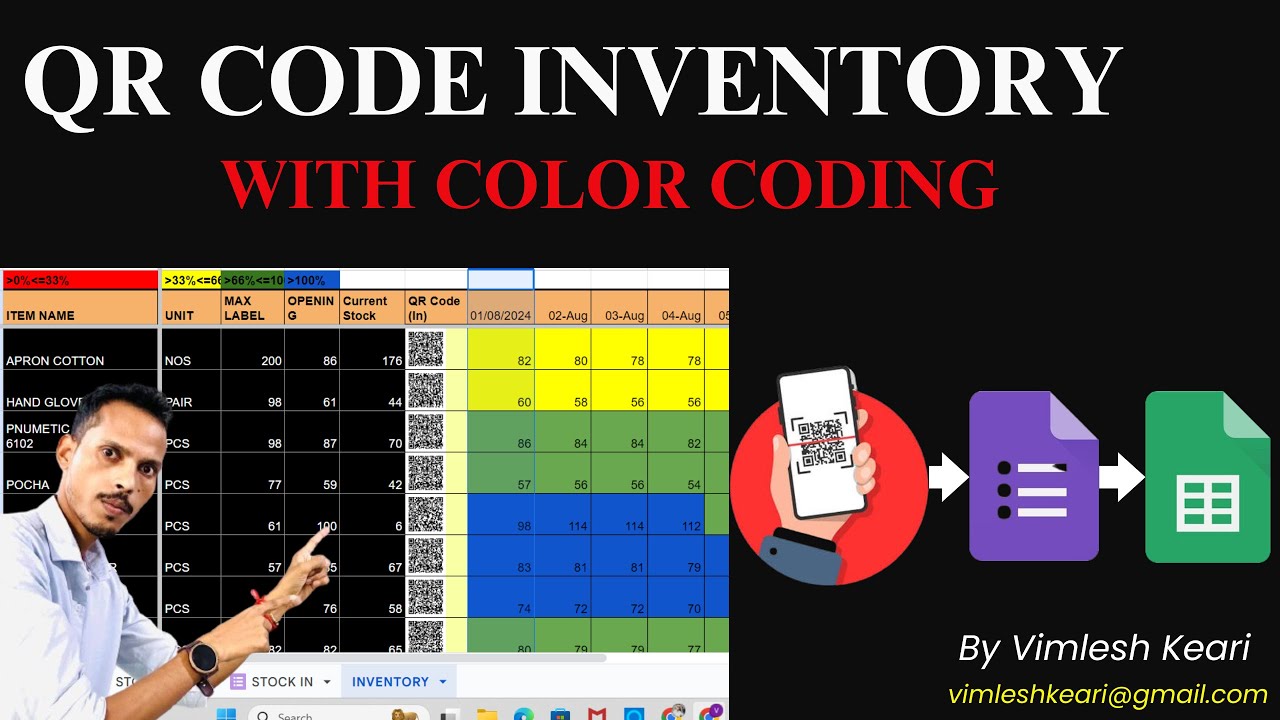 How To Create Inventory Management System with QR Code, Google Form & Sheets