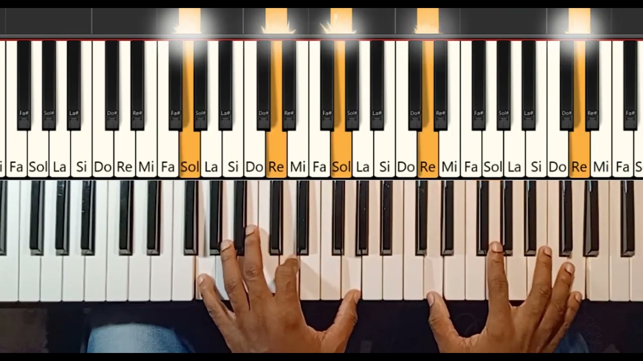 Exercice d'arpèges et indépendance des deux mains au piano/ Tutoriel piano⚡⚡🥳🥳