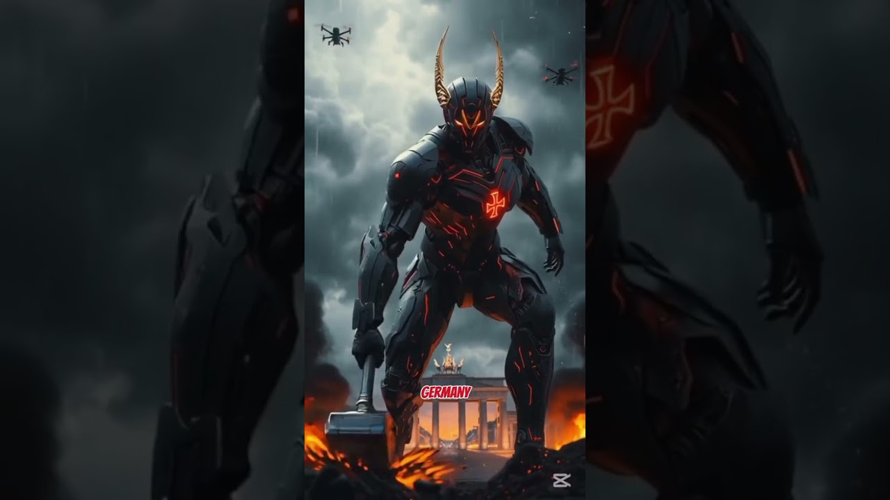 🌍 &ldquo;Countries as Futuristic Warriors | Epic Sci-Fi Transformation&rdquo; ⚔️ #ai #scifi  #countries #shorts