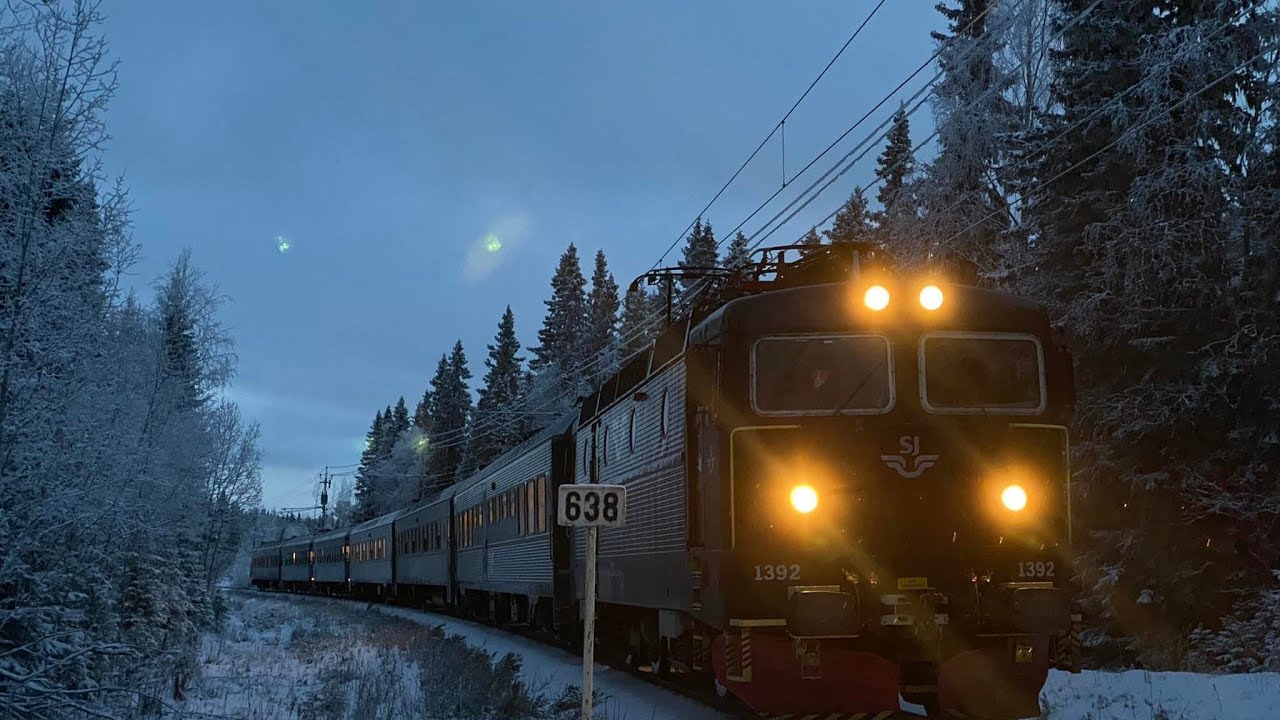 SWEDISH TRAIN TRIP in WINTER WONDERLAND - 4K Train Driver’s View (Stockholm to Ljusdal)