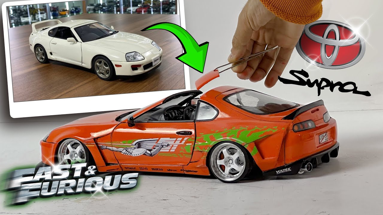 Diecast Brian's Supra - Full Aero Body Kit Making