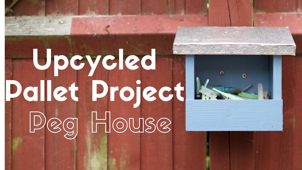 Upcycling a wooden pallet in to a crafty clothes peg house