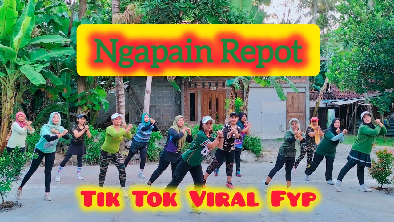 NGAPAIN REPOT VIRAL TIKTOK  //SENAM KREASI TERBARU//FINA KREASI