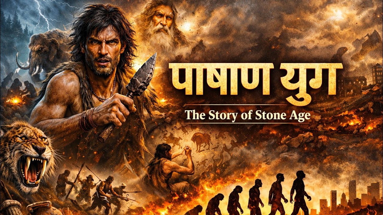 पाषाण युग में इंसान कैसे रहते थे? | Stone Age Life Story in Hindi | AadiBodh 