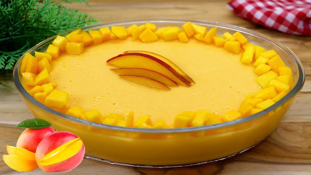 MOUSSE DE MANGA FÁCIL REFRESCANTE E DELICIOSO